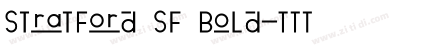 Stratford SF Bold字体转换